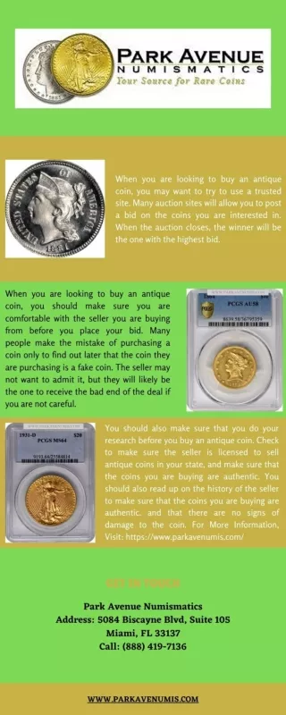 Buy Antique Coins Online
