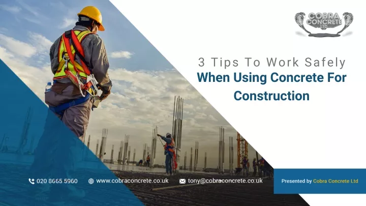 3 tips to work safely when using concrete