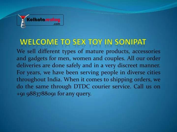 w elcome t o sex toy in sonipat