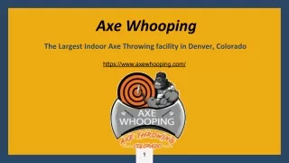 Axe Whooping- The largest indoor axe throwing facility in Colorado