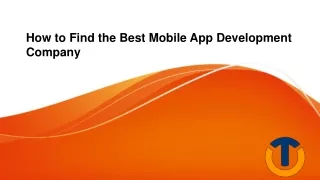 How to Find the Best Mobile App Development Company