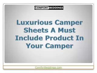 luxurious camper sheets a must include product