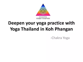Yoga Thailand Koh Phangan