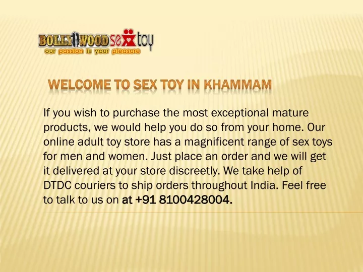 w elcome t o sex toy in khammam