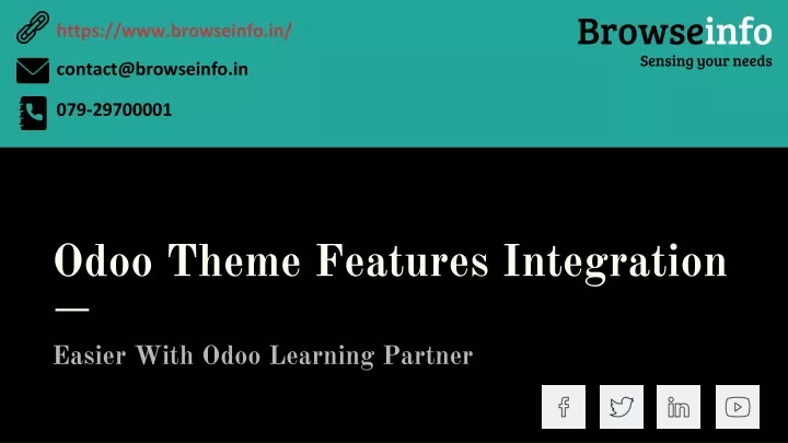 odoo theme features integration
