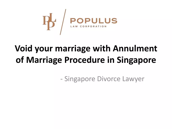 void your marriage with annulment of marriage procedure in singapore