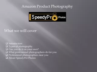 Amazon Product Photography