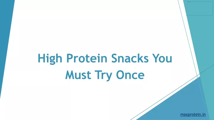 high protein snacks you must try once