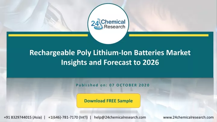 rechargeable poly lithium ion batteries market