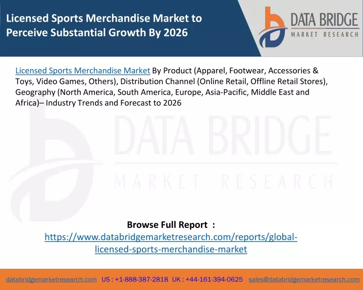licensed sports merchandise market to perceive