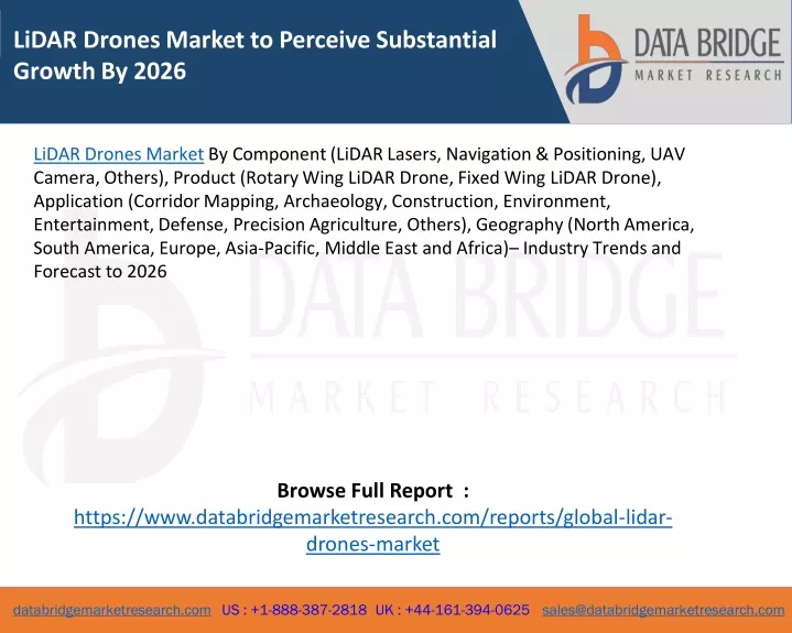 lidar drones market to perceive substantial