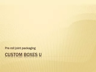 pre roll joint packaging