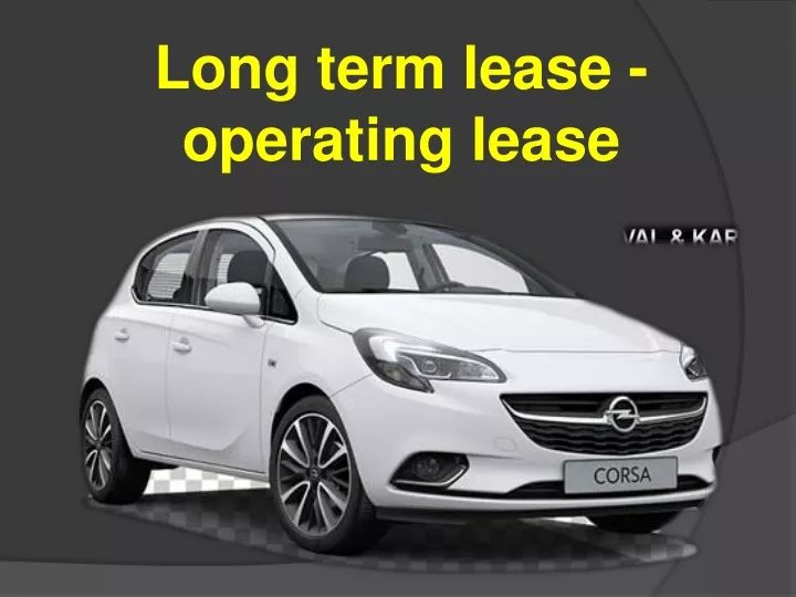 long term lease operating lease