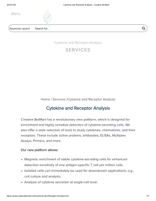 2020 10 8 cytokine and receptor analysis keywords