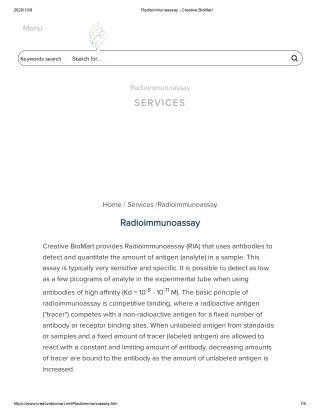 2020 10 8 radioimmunoassay menu