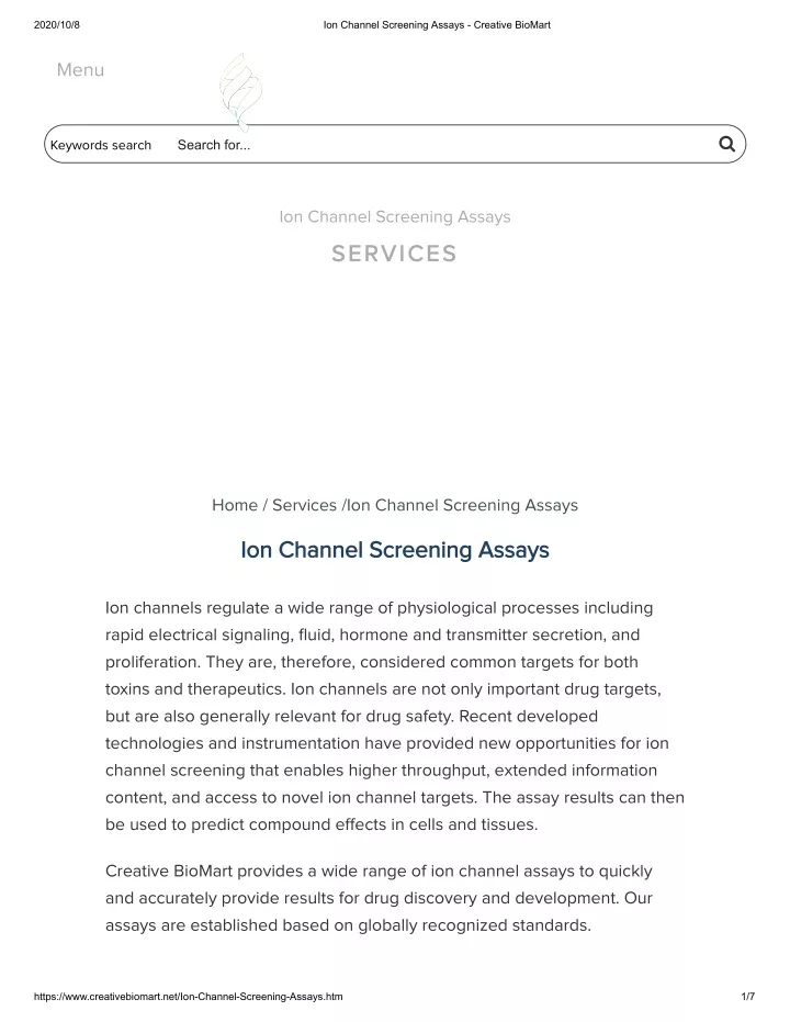 2020 10 8 ion channel screening assays keywords