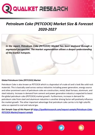 petroleum coke petcock market size forecast 2020