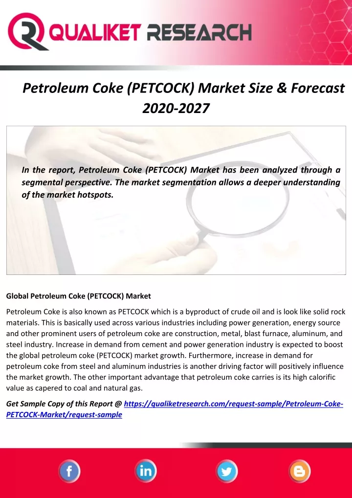 petroleum coke petcock market size forecast 2020