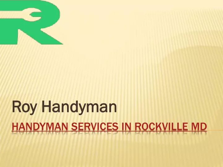 roy handyman roy handyman