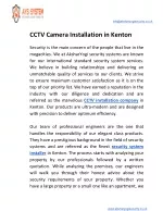 CCTV Camera Installation Kenton - slide 1