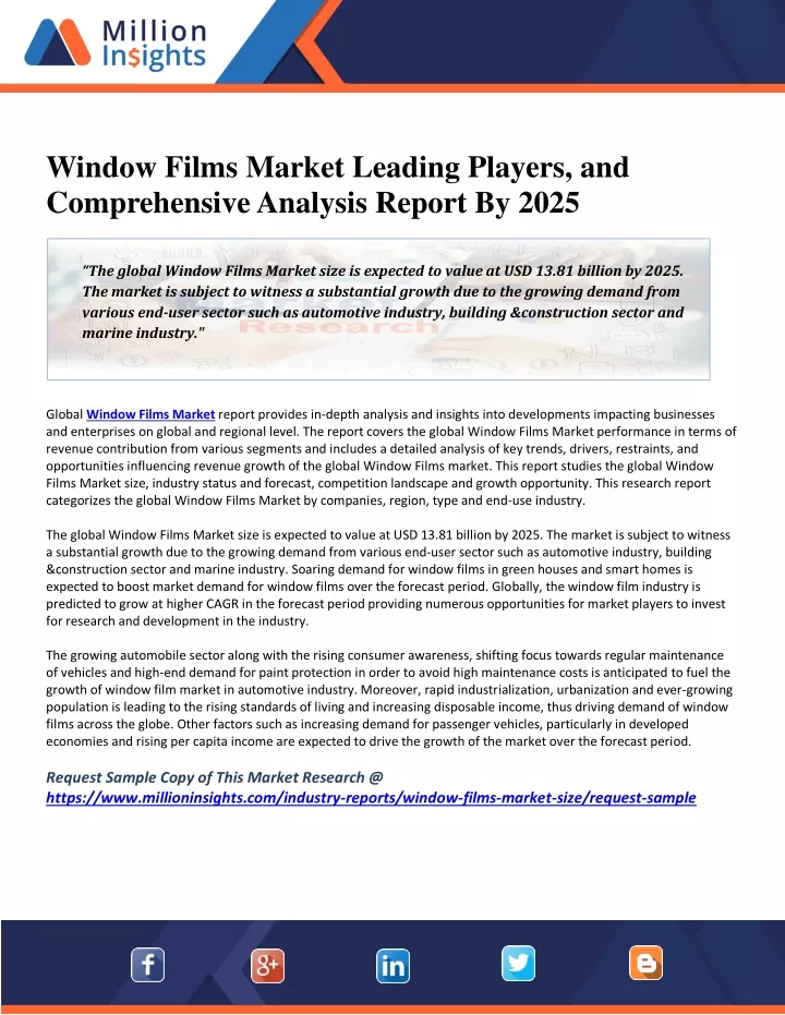 window films market leading players