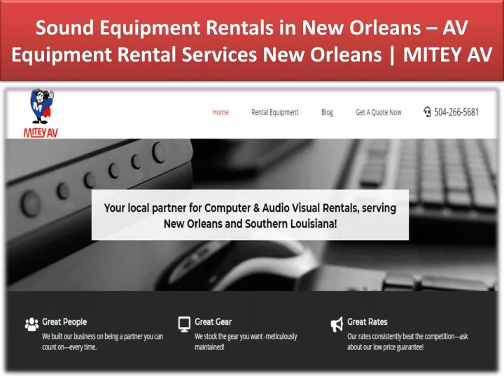 sound equipment rentals in new orleans av equipment rental services new orleans mitey av