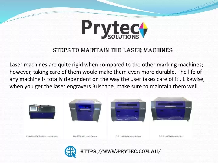 steps to maintain the laser machines