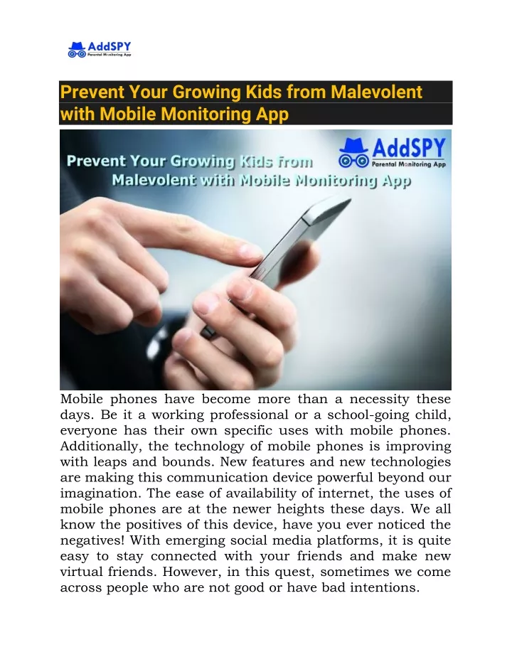prevent your growing kids from malevolent with