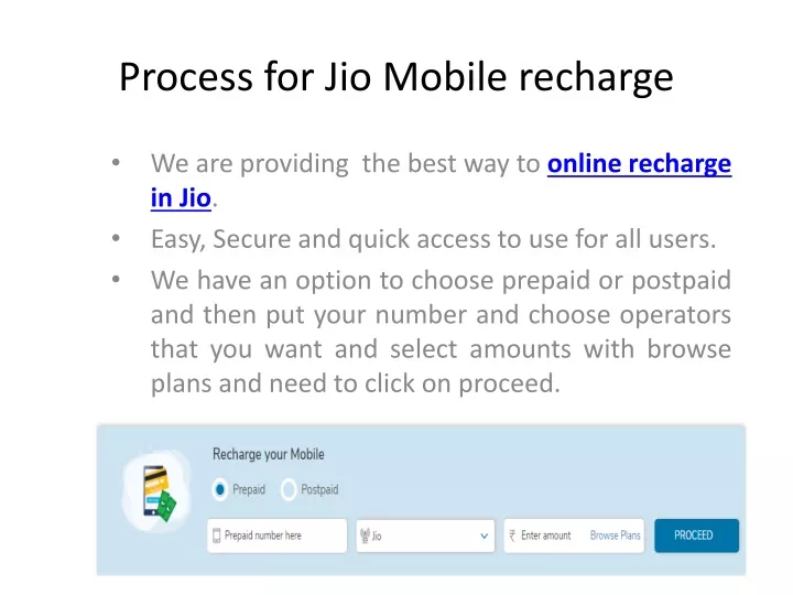 process for jio mobile recharge