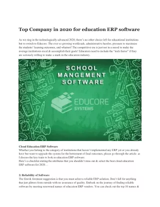 School Management Software