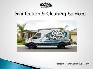 Clean Machine USA | DisInfecting Services