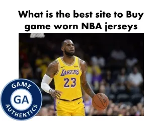 What is the best site to buy game worn NBA jerseys