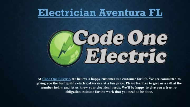 electrician aventura fl