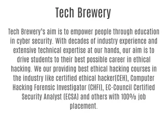 Tech Brewery