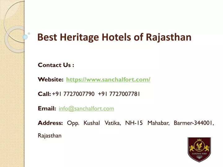 best heritage hotels of rajasthan