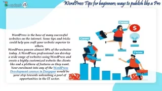 wordpress tips for beginners ways to publish like