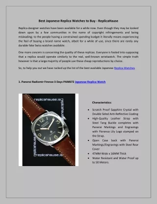 IWC Swiss Replica Watches