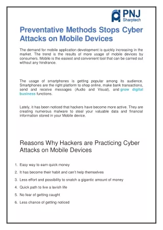 preventative methods stops cyber attacks