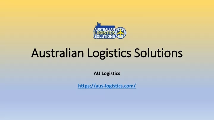 australian logistics solutions australian