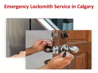 Emergency Locksmith Service in Calgary