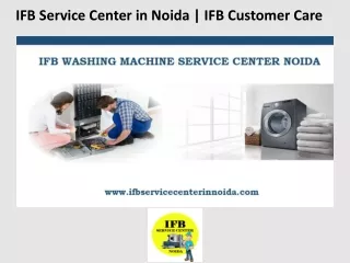 IFB Customer Care Noida | IFB Service Center in Noida