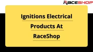 Various Ignitions Electrical Products at RaceShop