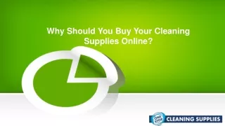 Why Should You Buy Your Cleaning Supplies Online?