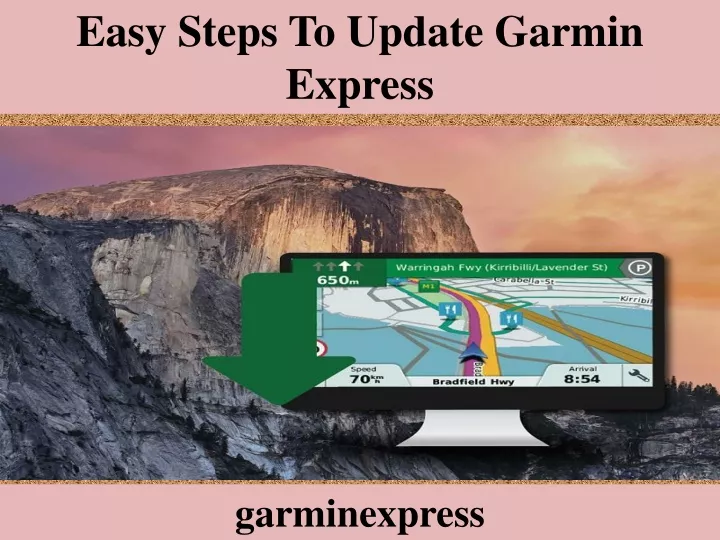 easy steps to update garmin express