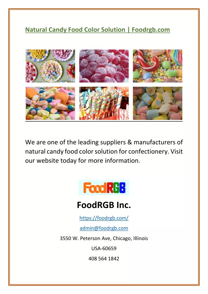 natural candy food color solution foodrgb com