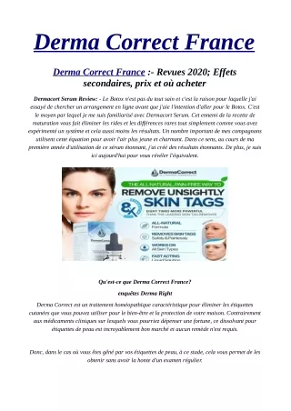 Derma Correct France