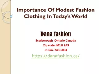 Importance Of Modest Fashion Clothing In Today’s World
