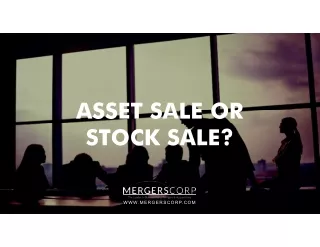 asset sale or stock sale