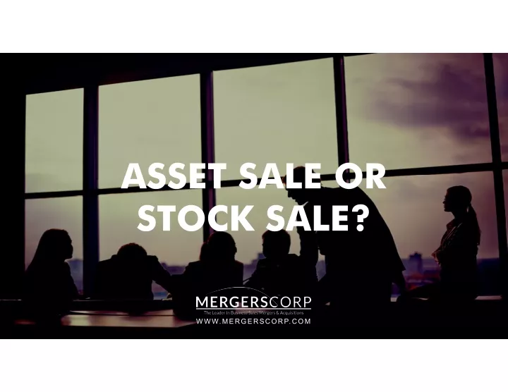 asset sale or stock sale