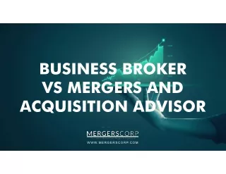 business broker vs mergers and vs mergers